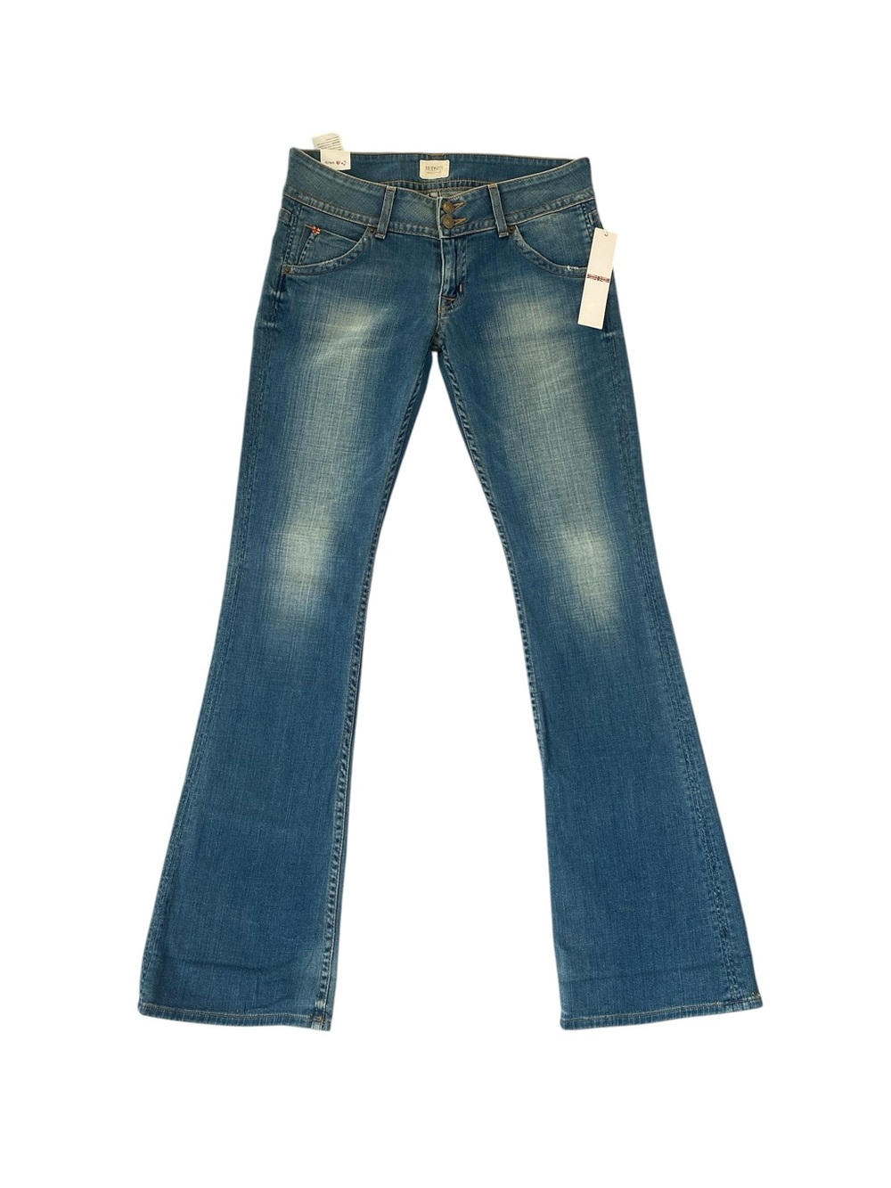 NWT Hudson Signature + Pop Bootcut Jeans Sz 27 Low Rise Y2K Made in USA - Picture 2 of 10